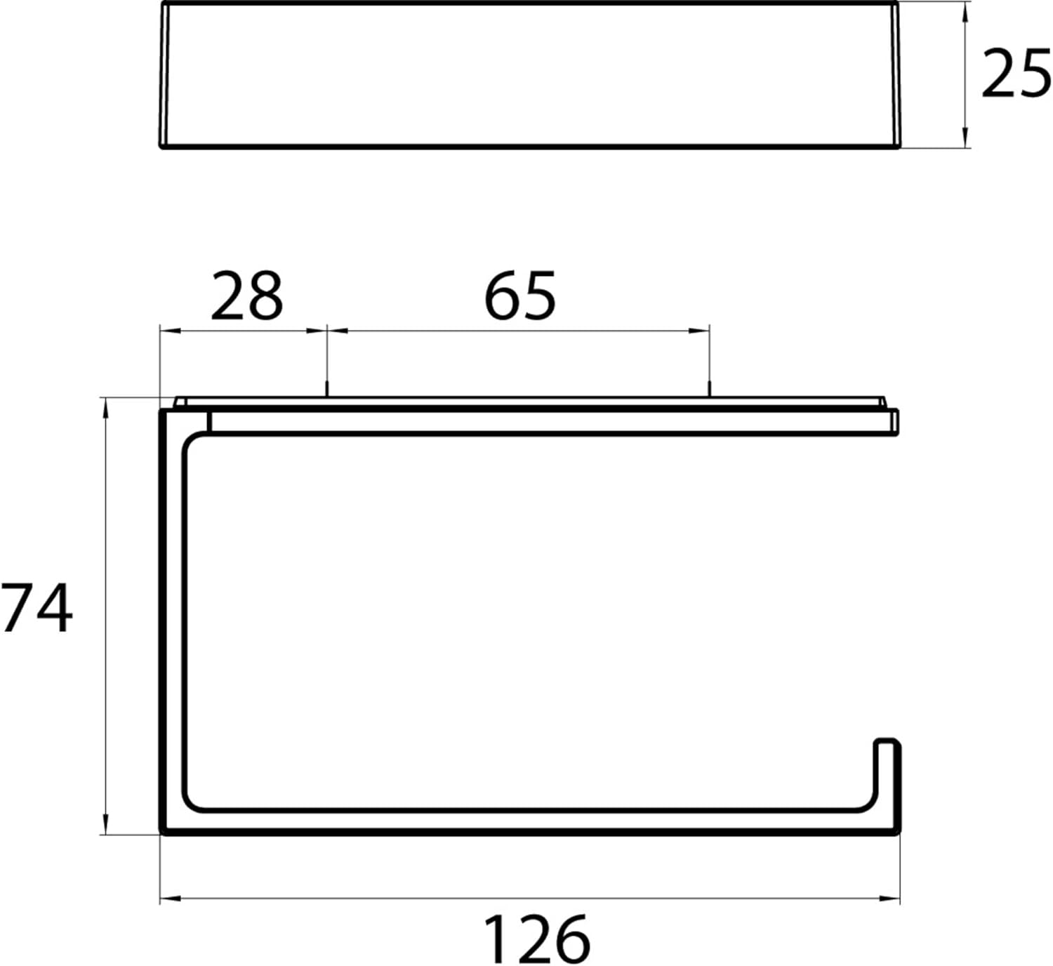Emco Liaison 180000102 Toilet Roll Holder Wall Mounted Chrome