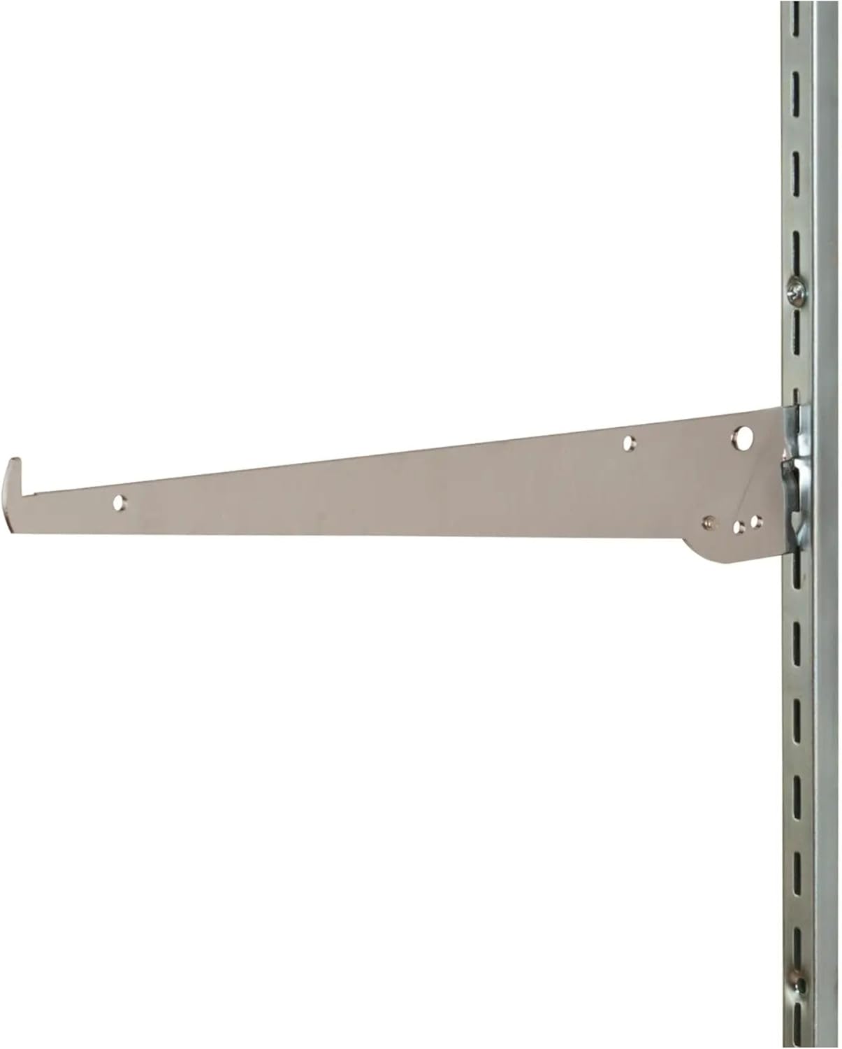 Econoco Tap-in Shelf Brackets, Adjustable 12" Brackets for Slotted Standards, Pack of 25