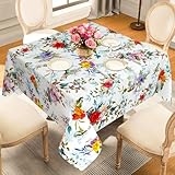 Dimensions : la nappe carrée à ressort de 152,4 cm est adaptée pour les tables de salle à manger de 91,4 cm à 121,9 cm, peut accueillir 4 personnes, vous donnant une expérience culinaire délicieuse.