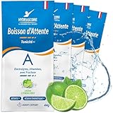 Hydrascore - Boisson d’Attente Citron Vert 4 Dosettes - Boisson Hypotonique Avant l’Effort - Apporte Énergie Progressive – Glucides, L-Arginine, Électrolytes & 6 Vitamines - Running, Vélo - H1041