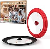 Universal Lid for Pots and Pans, Silicone Lids for Pots and Pans, Pan Lids, [Pack of 2], Frying Pan