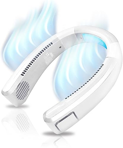 Portable Neck Air Conditioner Neck and Face Cooling Device with Rechargeable Battery Bladeless Design