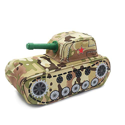 Preisvergleich Produktbild GEEFSU-Kreativer Panzer Federmäppchen Mäppchen Große Kapazitäts Studenten Bleistifthalter Briefpapier Schüler Jungen Mädchen Künstler Malerei