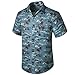 Enlision Summer Men's Fancy Print Camisa Hawaiana de Manga Corta de Moda Floral Aloha Shirt para Holiday Beach S-XXL