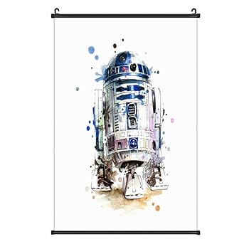 NAIJEL GRAPH ポスター 直筆サイン入り E.T. R2D2 Amazon.co.jp: 「R2-D2 ウォータカラーアートポスター - スター