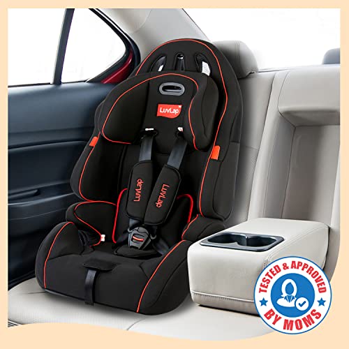 Image of LuvLap Premier Baby Car Seat Suitable for 9 Months - 12 yrs Child (9-36 kg), Black, Certified as per ECE R44 / 04, 5 Point Safety Harness, Ensures Optimal Spine Position