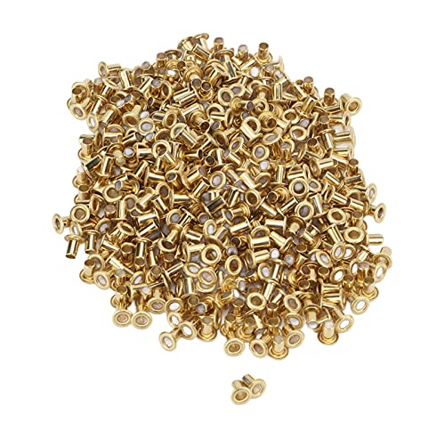 500 pièces rivets creux surfaces lissantes installation facile haute qualité 65 rivets de vêtements en cuivre pour sacs en cuir sacs à main chaussures chapeaux bricolage artisanat (2,5x4,5x4,5 mm)