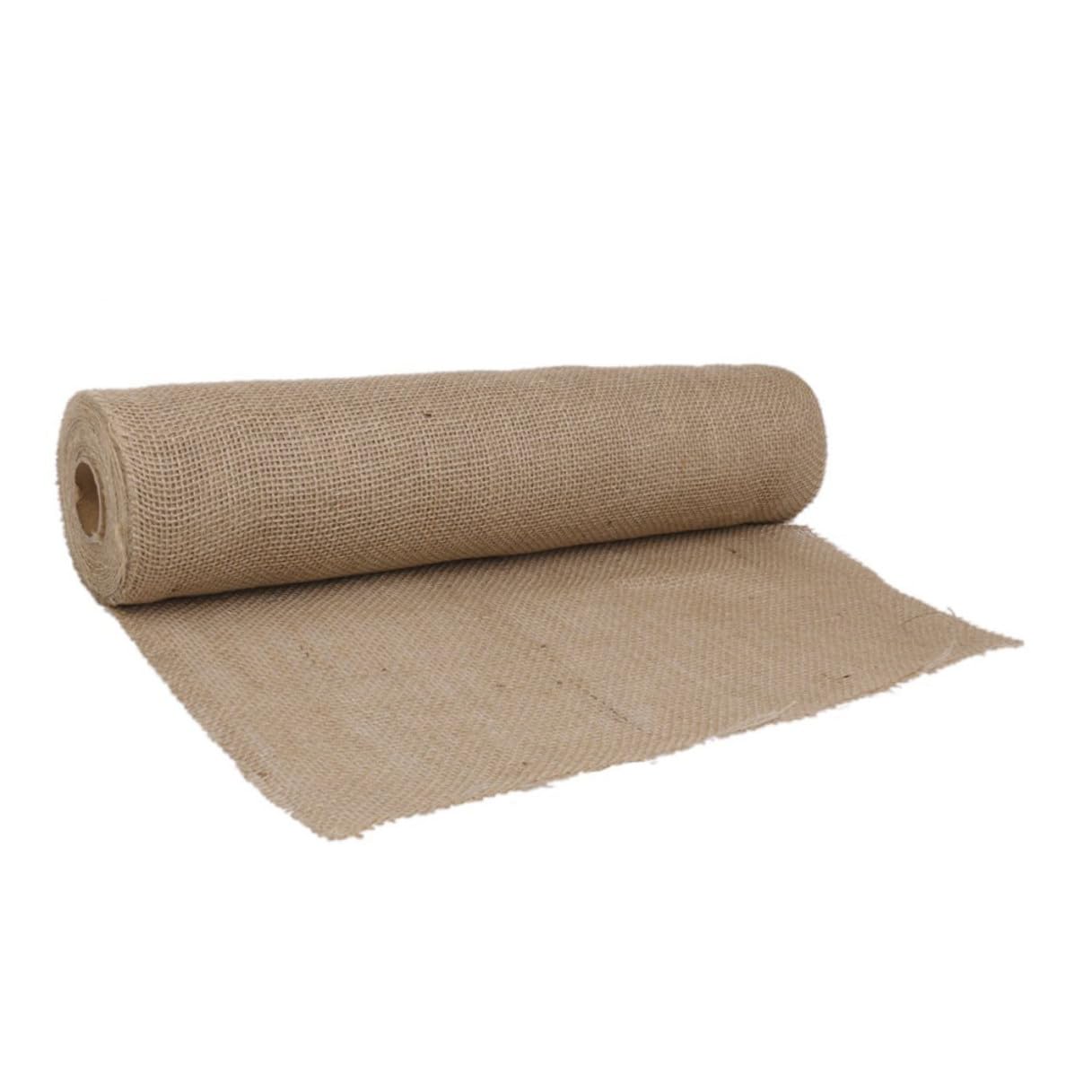 Tischläufer aus Jute im Vintage Stil Rustikale Tischdecke aus Sackleinen 50cm Breit 10m für Rustikale Hochzeiten und Landhausdekoration