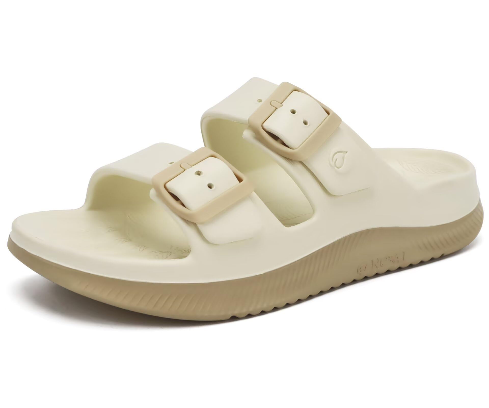 ONCAI Damen Sandalen Pantoletten mit Verstellbarem Riemenverschluss Outdoor Sport Athletic Slides Offenen Zehen und Dicker Polsterung mit Athletischen Komfortablen Gummisohlen Größe EU36-42