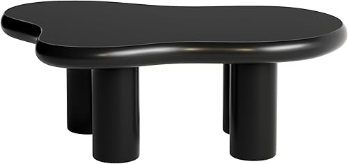 Miniatura 71 de Mesa de centro rústica marrón para sala de estar, mesas centrales rectangulares, moderna y elegante mesa de cóctel de madera para oficina en casa -