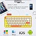 immagine 1Tastiera Bluetooth Wireless, Simpatica Tastiera compatta Mini a 84 Tasti, Tecnologia di connessione Bluetooth Wireless a 2,4 GHz, Retro keycap Rotondo ABS, Pannello Opaco, Design ergonomico(Giallo)