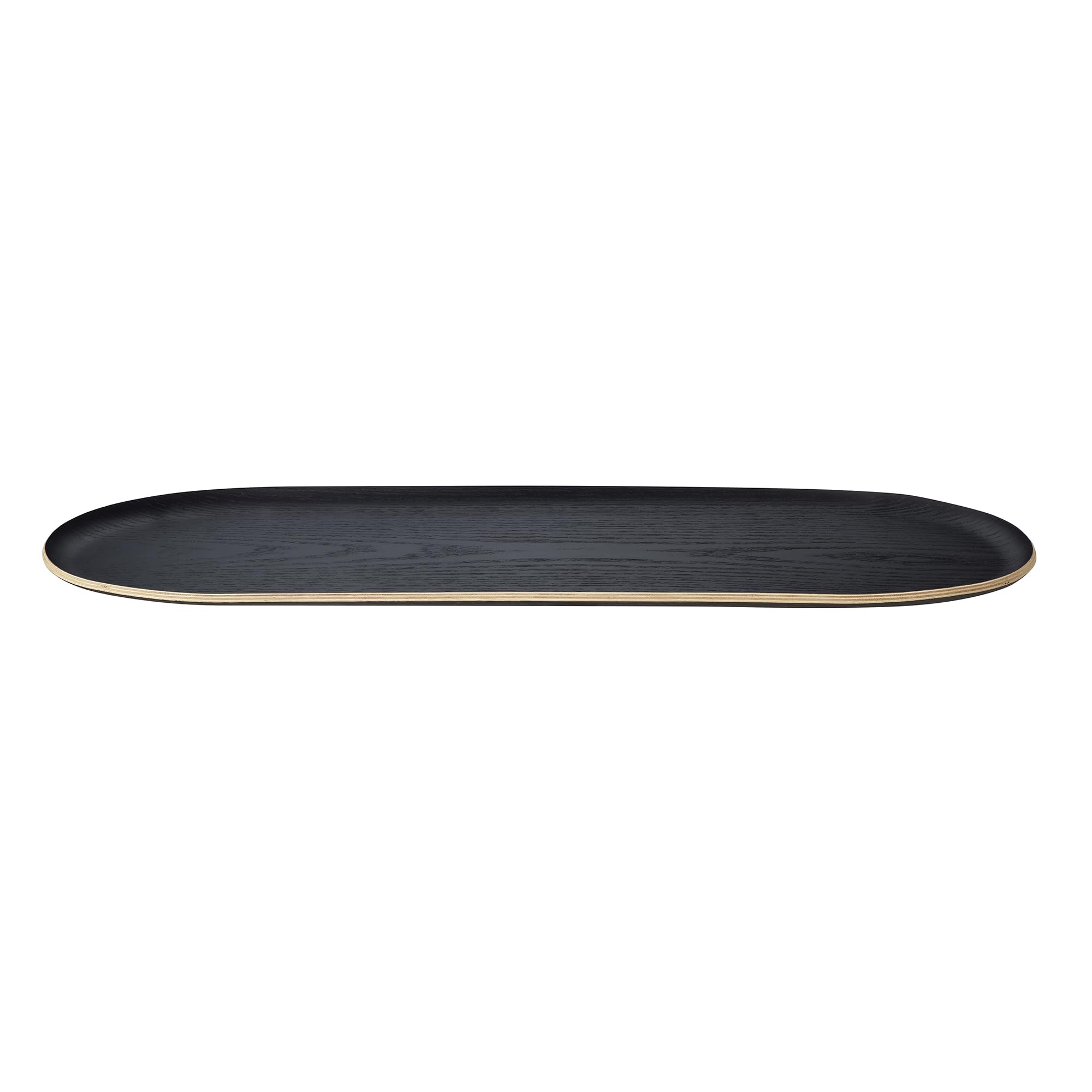 blomus Tablett -BAKI- | Serviertablett aus FSC Holz | Farbe Black | Größe L 55x20 cm | Dekotablett für Küche & Wohnzimmer