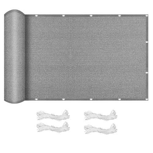 Voile d'ombrage sans perçage solution chaleur pour balcon et terrasse ensoleillée