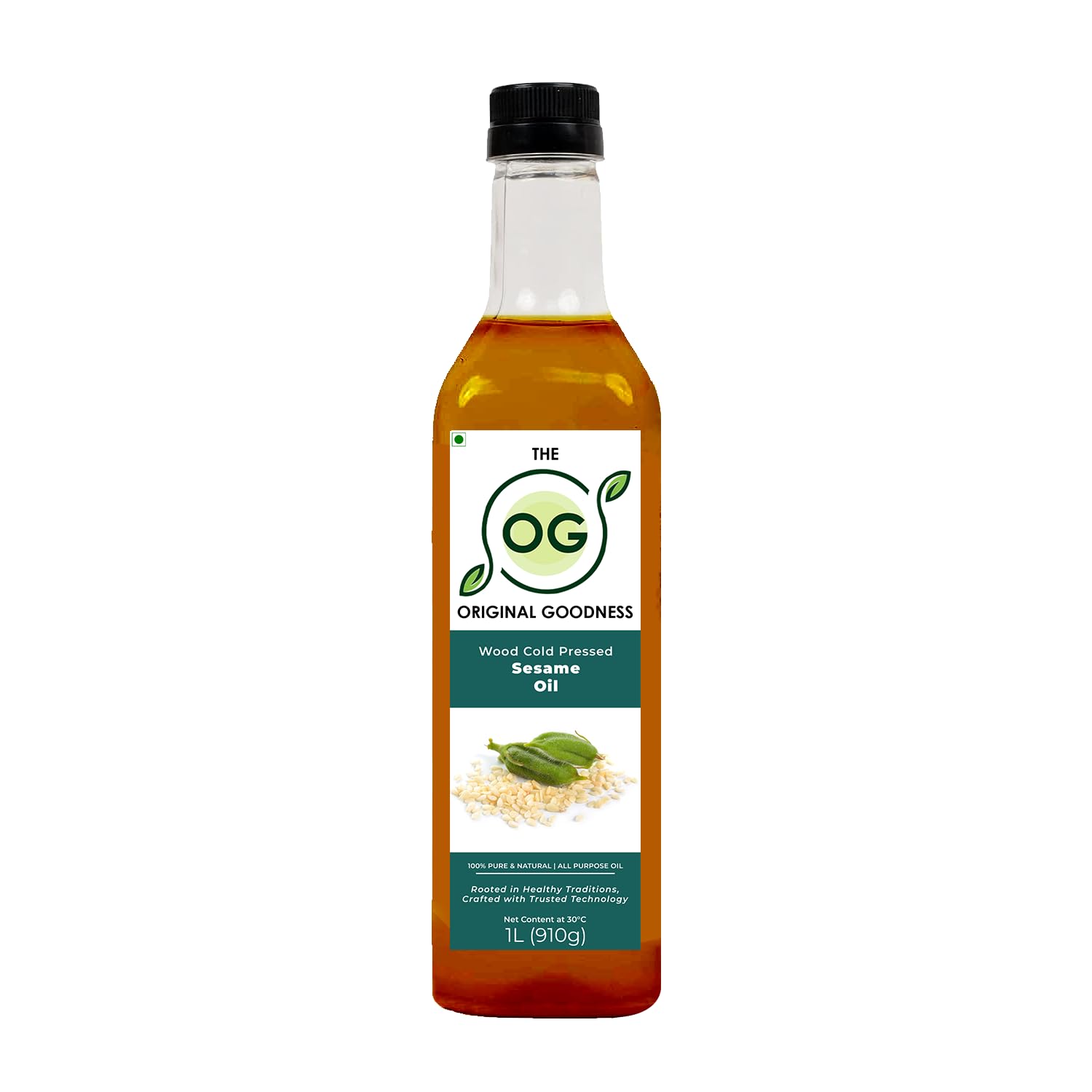The Original Goodness Wood Cold Pressed Sesame Oil |Til ka Tel | Gingelly Oil | Unrefined | Kohlu Pressed | Chemical Free | Aromatic | Healthy | 100% Pure & Natural | THE OG Oil | (1000 ml) (B0CSBMWZC6) Amazon Price History, Amazon Price Tracker