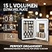 Sommertal KS15 Mini Kühlschrank, kühlen und wärmen, Volumen 15L, 230V für Zimmer Steckdose und 12V DC für Auto, Bierkühlschrank, Getränkekühlschrank, Minibar klein tragbar