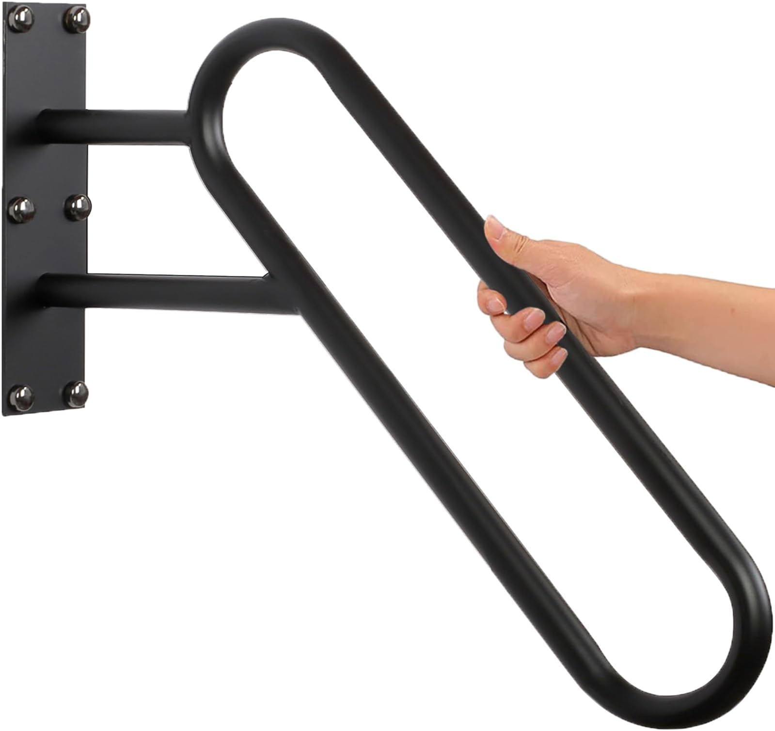 uyoyous Handlauf U-förmiger Handläufe Metall Handlaufbügel 1–3 Stufen