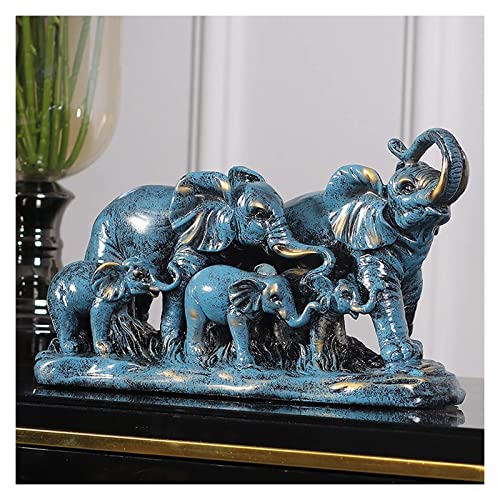 Sculpture éléphant duo pour combler un espace vide sur buffet de salle