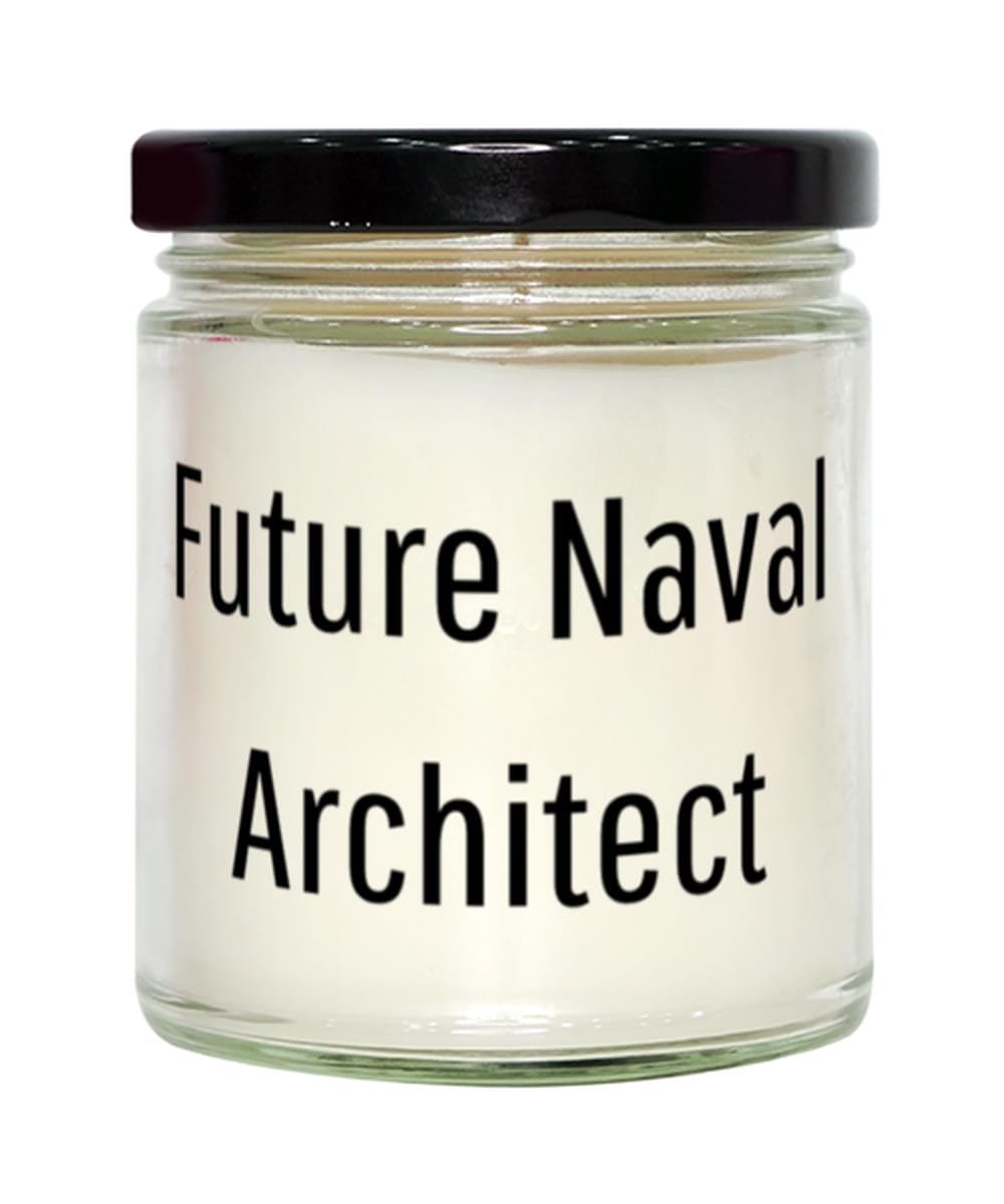 Joke Naval architect Gifts, Future Naval Architect, Inspirational Scent Candle For Coworkers, From Boss