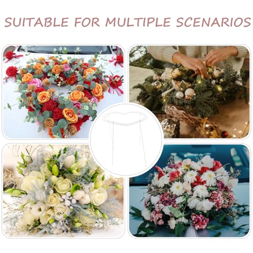 Cabilock 6 Pack Heart Shaped Wreath Frames - 12 & 13 Inch Heart Wreath Forms for DIY Crafts - Floral Arrangement Holder for Valentines Day, Wedding & Front Door Decor