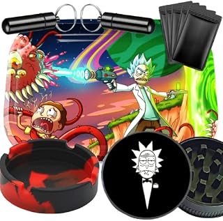 UkGlass Rolling Tray Bundle Set - Rolling Tray, Bags, Metal Doob Tubes & More! - Smoking Accessories Kit