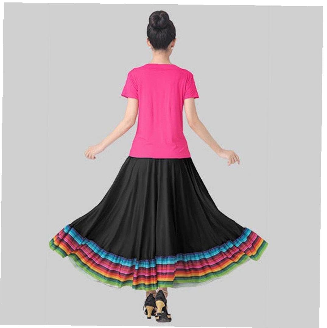 Amazon.co.jp: レディース 女性用 フォークロアダンススカート