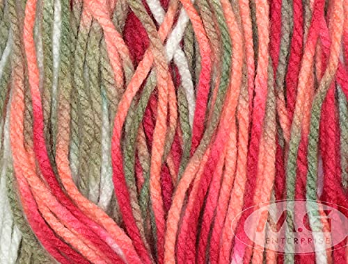 Image of Ganga Knitting Yarn Thick Chunky Wool, Motu Thick Yarn Carnation 400 gm Best Used with Knitting Needles, Crochet Needles Wool Yarn for Knitting - dff