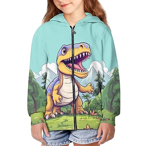 Showudesigns Zip Up Hoodies Girls Youth Sweatshirt Casual Tops With Pockets Kids2