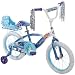 Huffy 16 Inches Girls 'Frozen' Bike with Doll Carrier Sleigh (Doll not Included) , Blue, With Training Wheels, Adjustable Seat, Durable