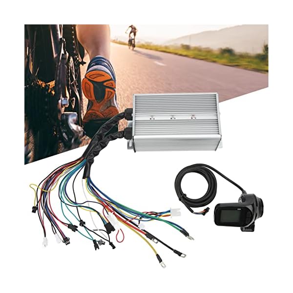 BuyWeek Elektrofahrrad Brushless Controller Kit, 48V 60V 1500W Brushless Motor Controller LCD Display Kit für Elektrofahrrad Scooter – Bild 3