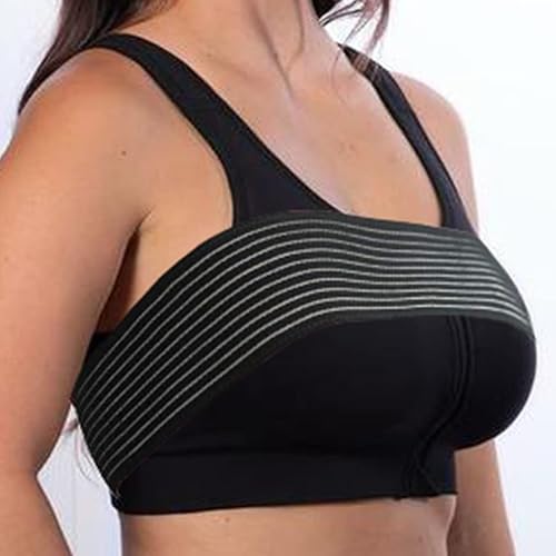 Miniatura 7 de Yawjxbd Estabilizador de implantes mamarios poscirugía y banda de soporte de compresión de pecho, vendaje de correa de aumento y reducción de senos,