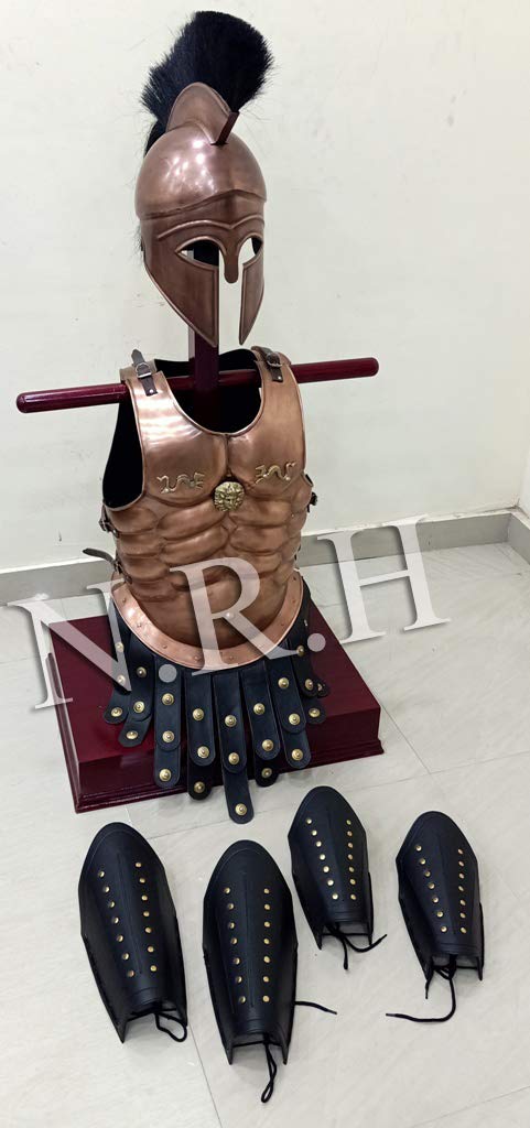 Medievale Armatura Muscle Jacket Copper Greco with Shield