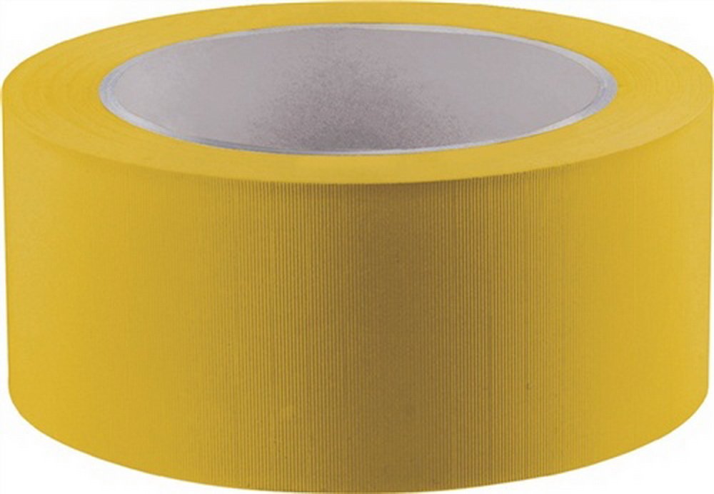 10x Klebeband Länge 33m Breite 30mm gelb PVC-Folie quergerillt