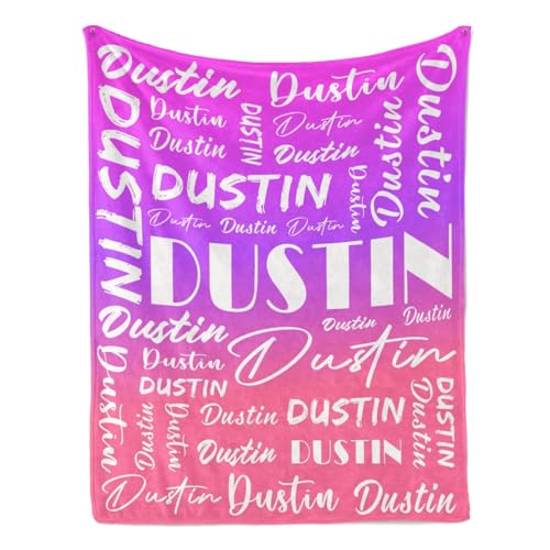 Name Blanket Personalized Name Blanket Customized Blanket with Name Text for Adult Kid Birthday Christmas Mothers Fathers Valentines Day Gift