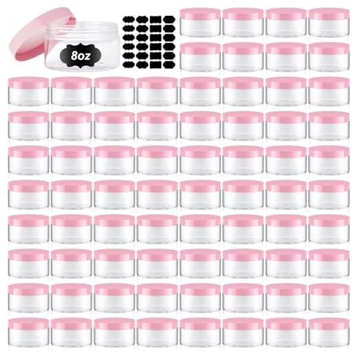 72 Pack of Leak-Proof Cosmetic Jars