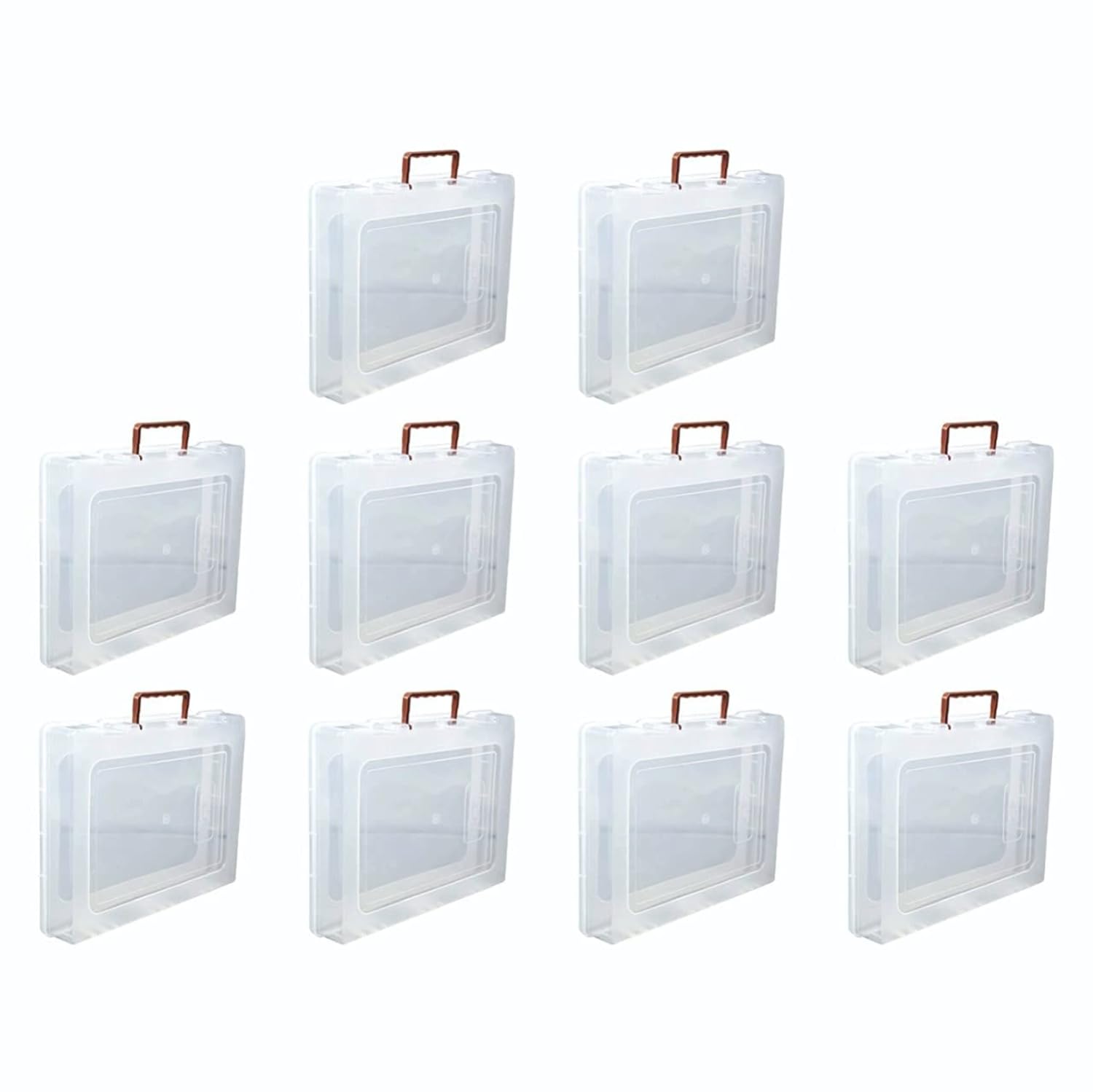 SHYONA Multipurpose Plastic Rectangular Storage Boxes with Locks and Handle Matte Finish for Saree, Laptop, Books (Set of 10, Dulhaniya) (B09PHB4XL1) Amazon Price History, Amazon Price Tracker