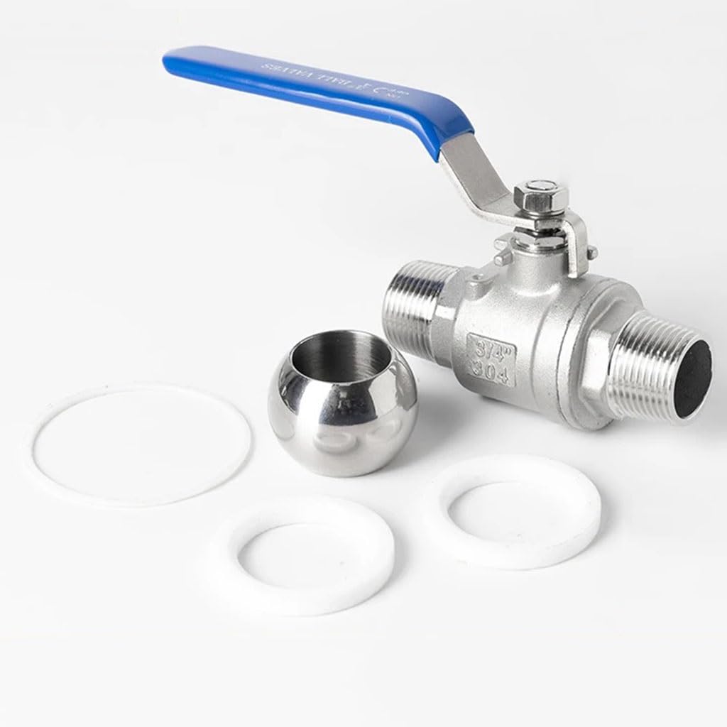 valvola a sfera, valvola a sfera in acciaio inox, 1 pz valvola a sfera in acciaio inossidabile, 1/2 "3/4" 1 "1-1/4" 1-1/2 "2" connettore interruttore valvola acqua filettatura esterna(304 DN50)