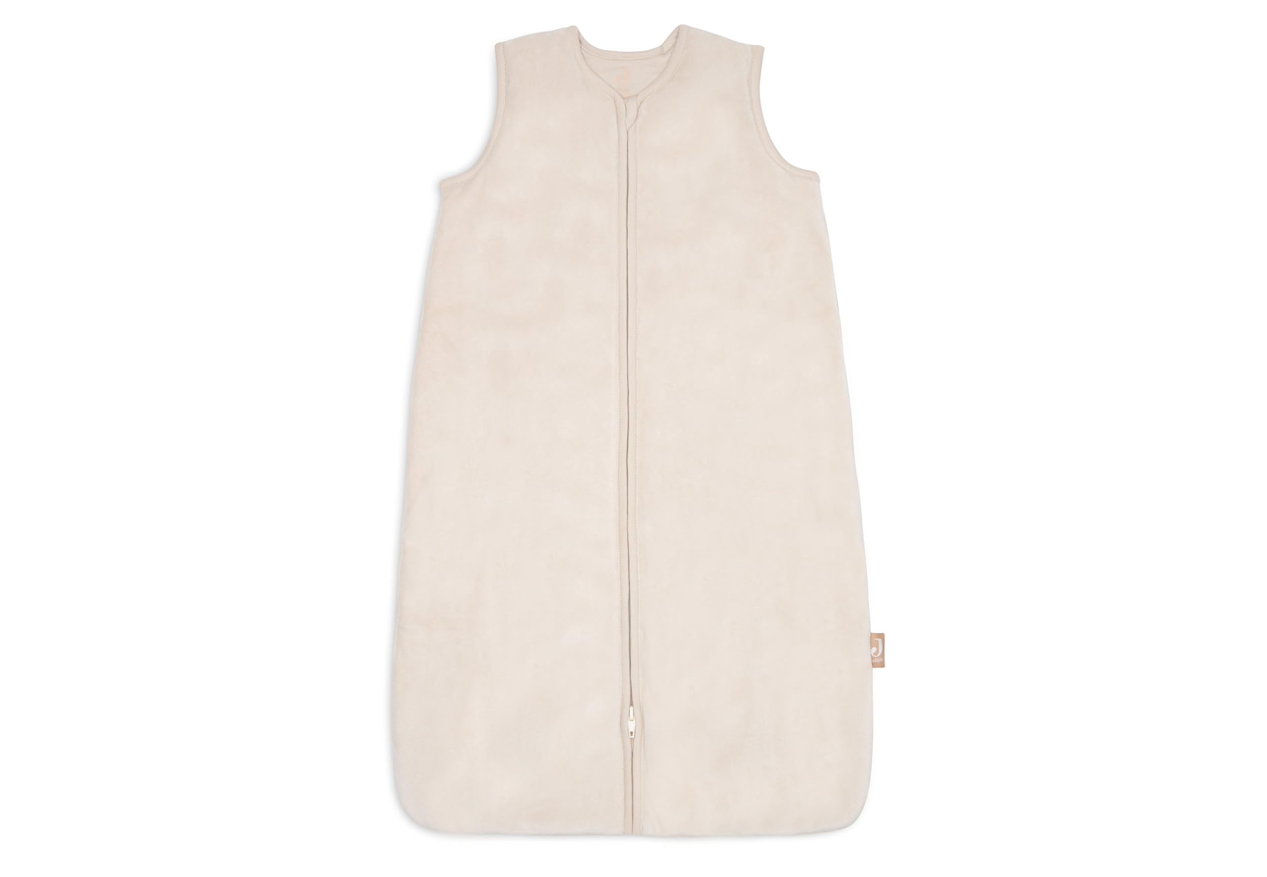 Jollein Gigoteuse Bébé - 90 cm - Velvet - Coton - 2.0 TOG - sans Manches - Certifiée Oeko-TEX - Gigoteuse Bébé - pour Le Printemps et l’Automne - Oatmeal