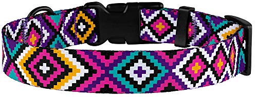 CollarDirect Aztec Hundehalsband Verstellbare Nylon Tribal Muster Geometrische Haustier-Halsbänder für Hunde Klein Mittel Groß Welpe Zubehör