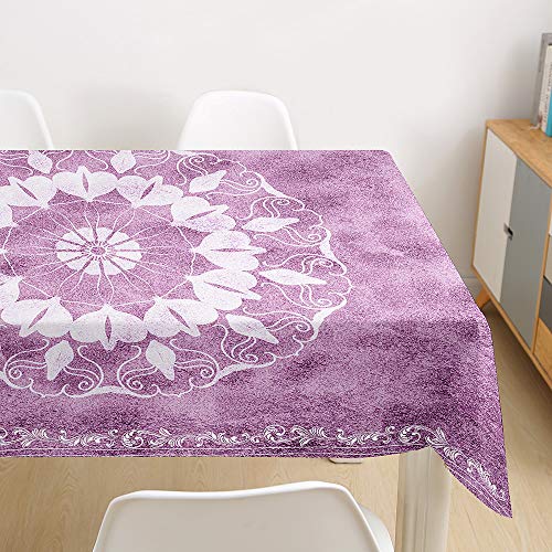 Nappe lavable d'un coup d'éponge pour table rectangulaire - 4