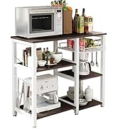SogesPower 3-Tier Kitchen Baker's Rack Microwave Stand Storage Rack , Black