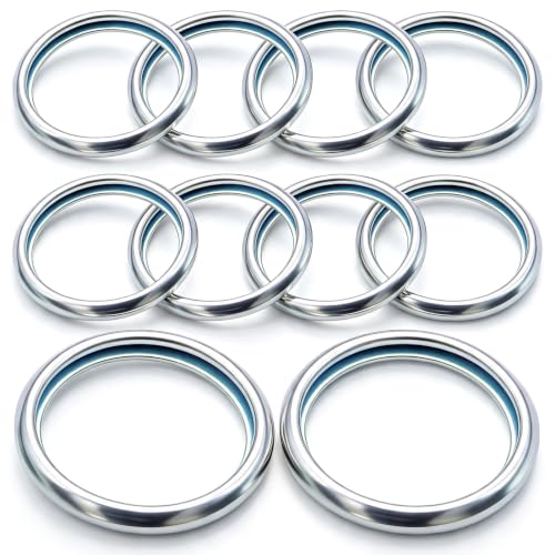 Image of 10-Pack OEM 803916010 Oil Drain Plug Crush Washers - Compatible with Subaru Forester, Outback, WRX, STI, Legacy - M20 Aluminum Gasket for Leak-Proof Seal