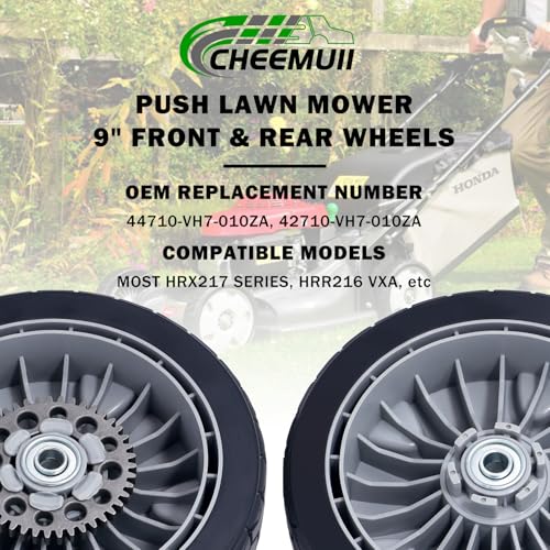 CheeMuii Lawn Mower Wheels - Close Up