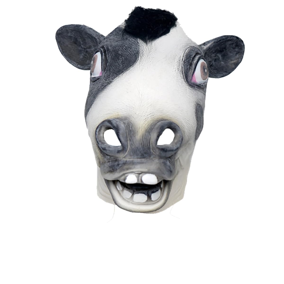 Mr.Fashion Creative parody of God beast latex mask - sand sculpture online celebrity live props - Halloween animal head cover (Cow mask)