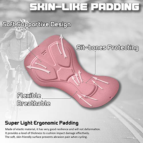 Ouokk Padded Bike Shorts Women Cycling Underwear Bicycle Biking Biker Short With 4D Padding Super Lightweight Breathable thumb #3