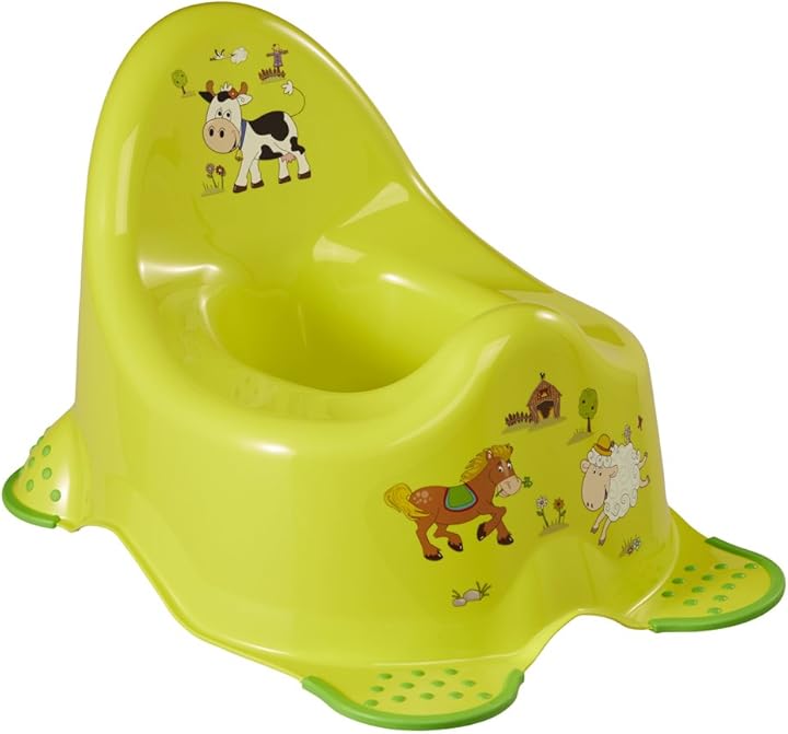 Vasino per bambini - da 18 mesi a 3 anni circa, funzione antiscivolo, adam, verde - funny farm- okt 1864827406300