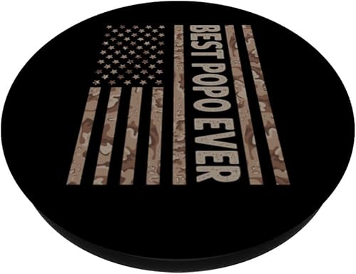 Miniatura 2 de Best Popo Ever - Bandera estadounidense divertida para el Día del Padre, PopSockets intercambiables PopGrip