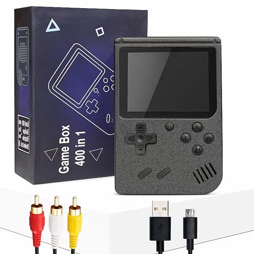 VGRASSP 400 in 1 Mini Video Game Toy for Kids - Portable Retro Handheld Game Console with Rechargeable Battery - AV Output TV Compatible - Color and Design As Per Stock (Modern) (Classic)