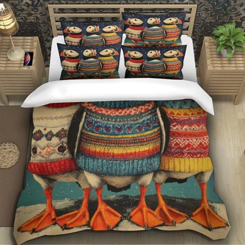 Housse de couette microfibres douce et parure anti-allergie - 5