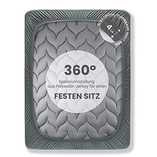Sonive Matratzenbezug 140x200, Atmungsaktiver Matratzenschoner – Ansicht 6