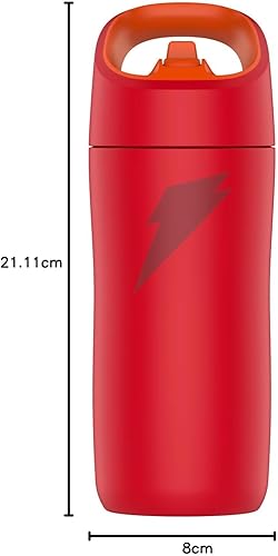 Miniatura 22 de Gatorade Kids' Rookie Metal Water Bottle, 12oz, Stainless Steel Bottle, Double-Wall Insulation, Vacuum Insulated, Thermo Mug Pegatina Teal